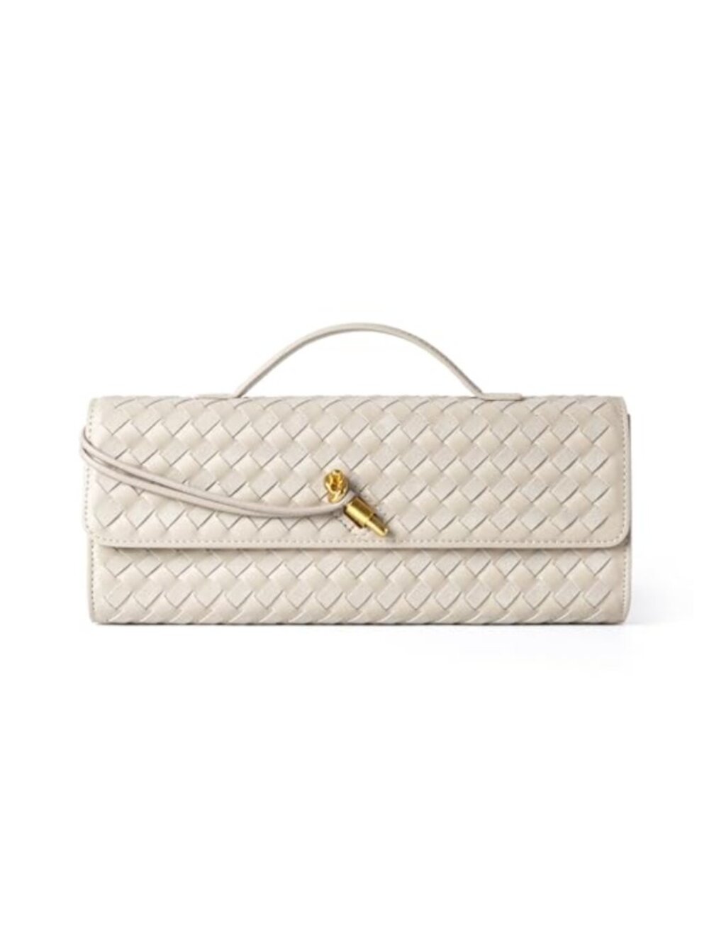 Woven Vegan Leather Suede Clutch Evening Crossbody Bag